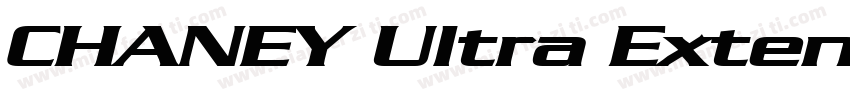 CHANEY Ultra Extended字体转换